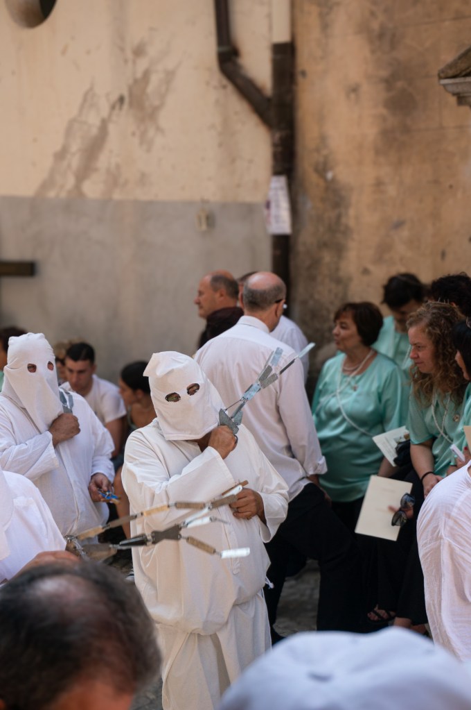 Flagellants during Riti Settennali in Guardia Sanframondi 2024