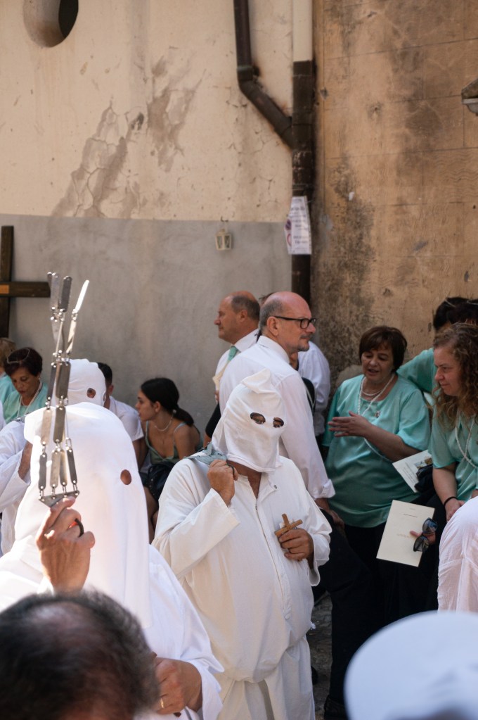 Flagellants during Riti Settennali in Guardia Sanframondi 2024