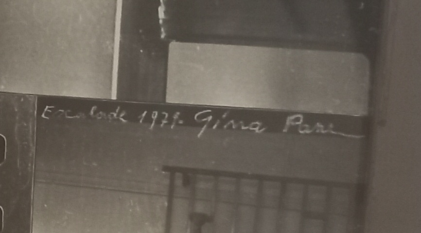 Action Escalade non-anesthésiée, Gina Pane, signature